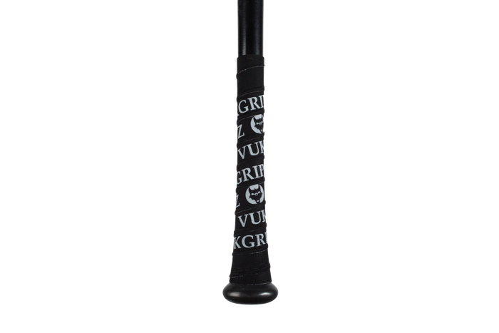 Black Bat Grip Tape with White