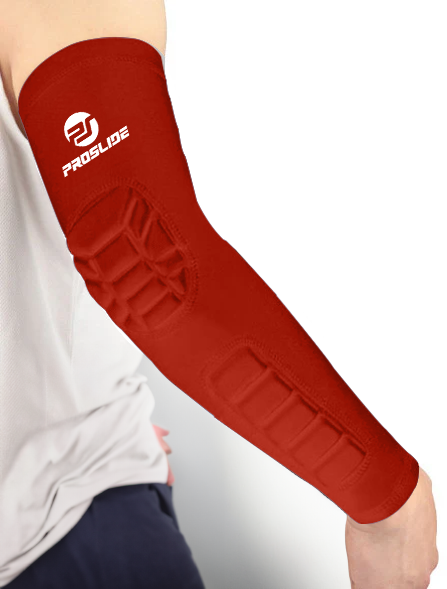 ProSlide Padded Compression Arm Sleeve - Red